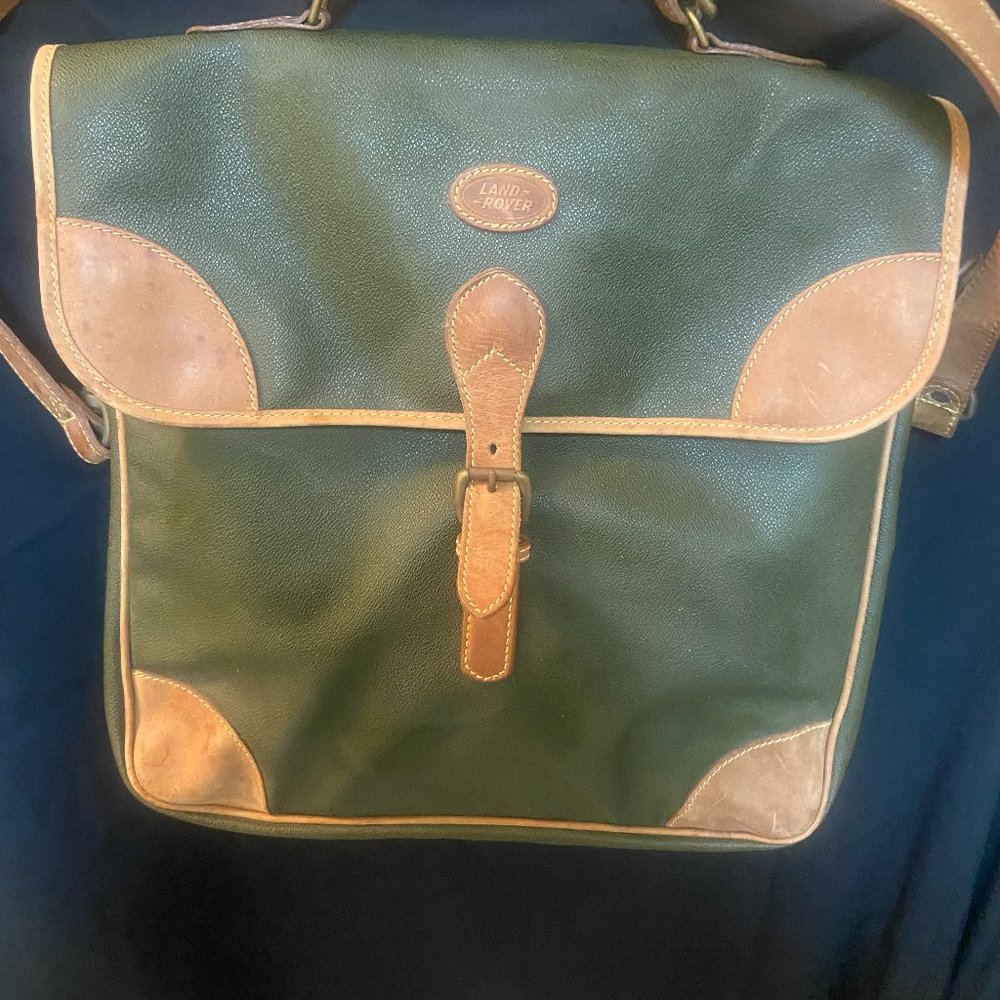 Land Rover Mulholland Brothers handmade leather briefcase.